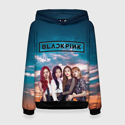 Толстовка-худи женская BlackPink, цвет: 3D-черный