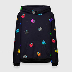 Толстовка-худи женская Among Us, цвет: 3D-черный