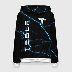 Толстовка-худи женская TESLA, цвет: 3D-белый