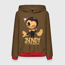 Толстовка-худи женская Bendy And The Ink Machine, цвет: 3D-красный