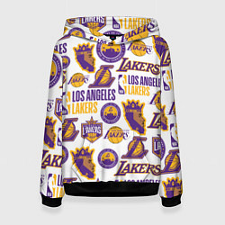 Толстовка-худи женская LAKERS LOGO, цвет: 3D-черный