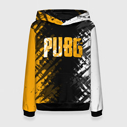 Толстовка-худи женская PUBG, цвет: 3D-черный