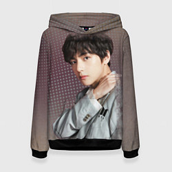 Толстовка-худи женская BTS Ким Тэ Хён, цвет: 3D-черный