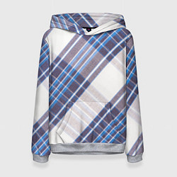 Толстовка-худи женская Шотландка Z, цвет: 3D-меланж