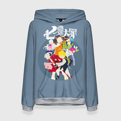 Толстовка-худи женская Nanatsu no Taizai, цвет: 3D-меланж