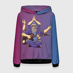 Толстовка-худи женская БГ многорукий, цвет: 3D-черный