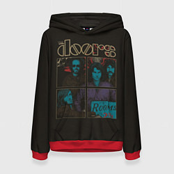 Толстовка-худи женская The Doors, цвет: 3D-красный