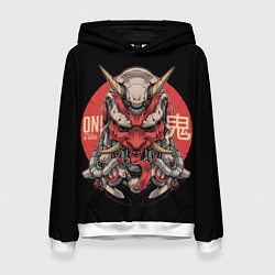 Женская толстовка Cyber Oni Samurai