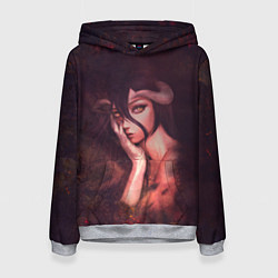 Толстовка-худи женская Альбедо, цвет: 3D-меланж