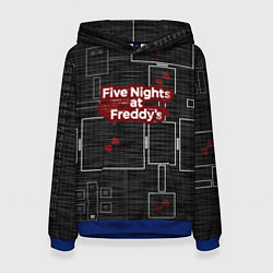 Толстовка-худи женская Five Nights At Freddy, цвет: 3D-синий