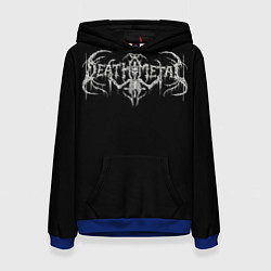Толстовка-худи женская Deathmetal, цвет: 3D-синий