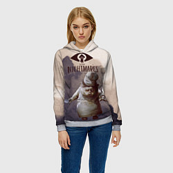 Толстовка-худи женская Little, цвет: 3D-меланж — фото 2