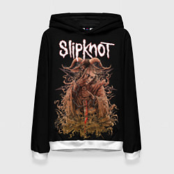 Толстовка-худи женская SLIPKNOT, цвет: 3D-белый