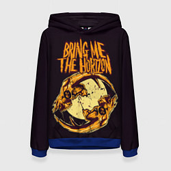 Толстовка-худи женская BRING ME THE HORIZON, цвет: 3D-синий