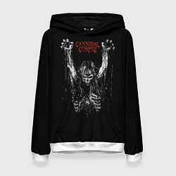 Толстовка-худи женская Cannibal Corpse, цвет: 3D-белый