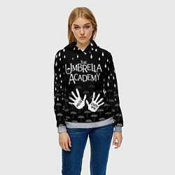 Толстовка-худи женская АКАДЕМИЯ АМБРЕЛЛА, цвет: 3D-меланж — фото 2
