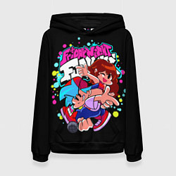 Толстовка-худи женская Friday Night Funkin, цвет: 3D-черный
