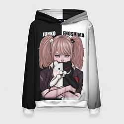 Толстовка-худи женская MONOKUMA JUNKO, цвет: 3D-белый