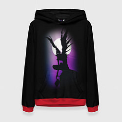 Толстовка-худи женская DEATH NOTE ТЕТРАДЬ СМЕРТИ, цвет: 3D-красный