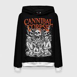 Толстовка-худи женская Cannibal Corpse, цвет: 3D-белый