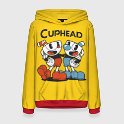 Толстовка-худи женская CUPHEAD, цвет: 3D-красный