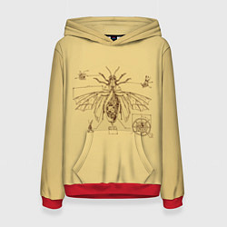 Женская толстовка МЕХА ЦИКАДА ЧЕРТЕЖ СТИМПАНК