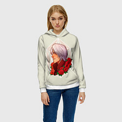 Толстовка-худи женская Данте DMC, цвет: 3D-белый — фото 2