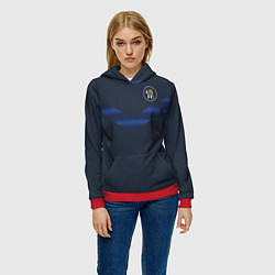 Толстовка-худи женская FC Chelsea Retro 2 202122, цвет: 3D-красный — фото 2