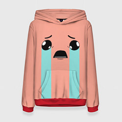 Толстовка-худи женская Crying Isaac, цвет: 3D-красный