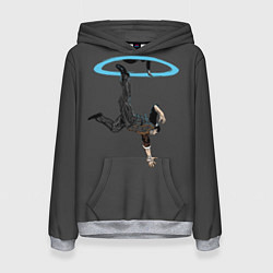 Толстовка-худи женская Я поймаю тебя!, цвет: 3D-меланж