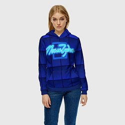 Толстовка-худи женская После чудес, цвет: 3D-синий — фото 2