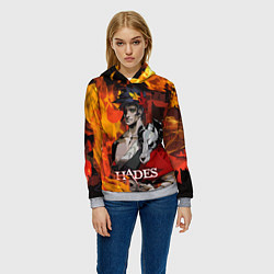 Толстовка-худи женская Hades, цвет: 3D-меланж — фото 2
