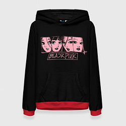 Женская толстовка Black Pink Art