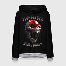 Толстовка-худи женская Five Finger Death Punch 5FDP, цвет: 3D-меланж