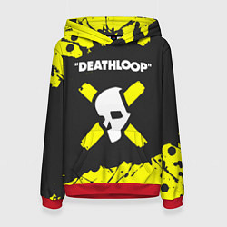 Толстовка-худи женская Deathloop - Paint, цвет: 3D-красный