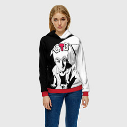 Толстовка-худи женская GTO, цвет: 3D-красный — фото 2
