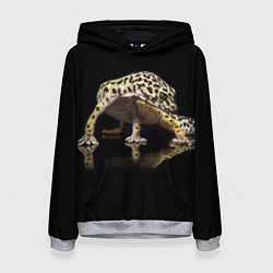 Толстовка-худи женская ЭУБЛЕФАР EUBLEPHARIS, цвет: 3D-меланж