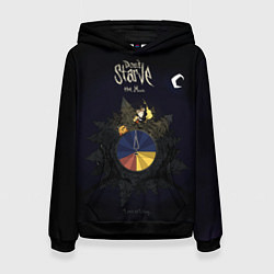 Толстовка-худи женская Двигайся и не голодай, цвет: 3D-черный