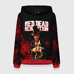 Толстовка-худи женская Red Dead Redemption Bandit, цвет: 3D-красный