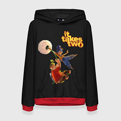 Толстовка-худи женская It Takes Two Dandelion, цвет: 3D-красный