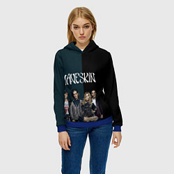 Толстовка-худи женская Maneskin New heroes, цвет: 3D-синий — фото 2