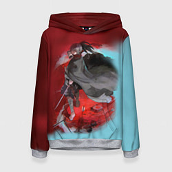 Толстовка-худи женская ХЯККИМАРУ ДОРОРО DORORO, цвет: 3D-меланж
