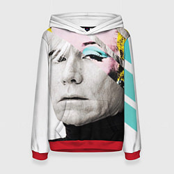 Толстовка-худи женская Энди Уорхол Andy Warhol, цвет: 3D-красный