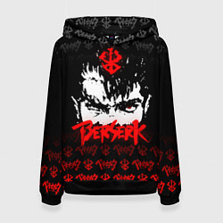 Толстовка-худи женская BERSERK ЛОГО, цвет: 3D-черный