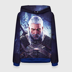 Толстовка-худи женская THE WITCHER GERALT OF RIVIA, цвет: 3D-синий