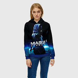 Толстовка-худи женская MASS EFFECT ТАЛИ ЗОРА, цвет: 3D-синий — фото 2