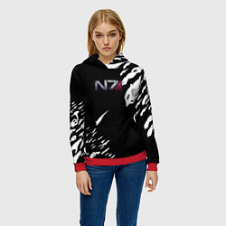 Толстовка-худи женская MASS EFFECT ПОСЛЕДНИЙ БОЙ, цвет: 3D-красный — фото 2