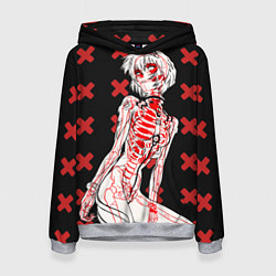 Женская толстовка Ева 00 Аянами Рей в X Ray