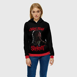 Толстовка-худи женская CHRIS FENH SLIPKNOT СЛИПКНОТ Z, цвет: 3D-красный — фото 2