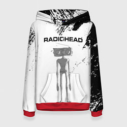 Толстовка-худи женская Radiohead Радиохед Z, цвет: 3D-красный